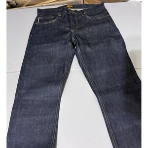 Brave Star Jeans Mens 33 Selvedge Slim Straight 13.5 Oz Blue Collar New Read